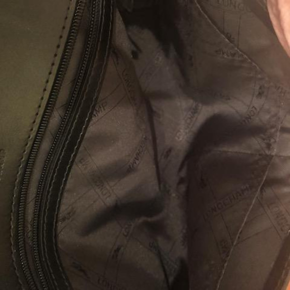 LONGCHAMP ROSEAU EVENING HANDBAG BLACK PATENT - Picture 4 of 5